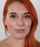 Tereza, redhead, strip, casting, nude, amateur, boobs