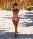 Ariana Marie, naked, bikini, beach, strip, volleyball, shaved, tan lines