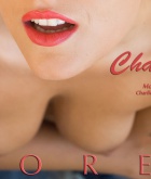 Charlie, brunette, topless, boobs, bed