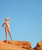 Lada Love, blonde, naked, trimmed, outdoors, strip, bikini