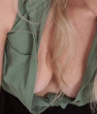 Ashley Jayne, blonde, nip slip, pose, boobs