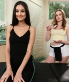 Eliza Ibarra, Daisy Stone, brunette, ass, topless, strip, massage