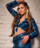 Izabella Carr, blonde, naked, shaved, ass, strip, boobs