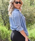 Lisey, blonde, topless, ass, thong, outdoors, public