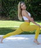 Abella Danger, blonde, topless, ass, see through, outside, camel toe
