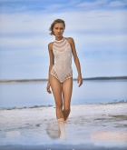 Hannah Ray, beach, glamour shoot, naked, pose, lingerie