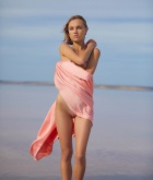 Hannah Ray, beach, glamour shoot, naked, pose, lingerie
