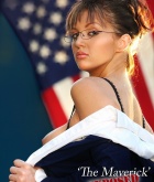 Veronica Ricci, Not Sarah Palin, brunette, strip, glasses, 'maverick'