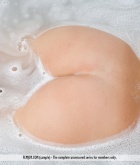 Gina Novak, blonde, nude, bath, wet, bubbles