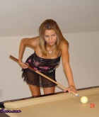 Nicole Graves, brunette, strip, see through, pool, heels