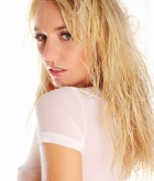 Hayley Marie Coppin, blonde, strip, wet, shirt