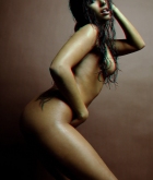 Anetta Keys, brunette, nude, pose, 3D, wet