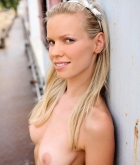 Marketa Belonoha, blonde, nude, outdoors