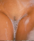 Breanne Benson, brunette, nude, bath, bubbles, wet