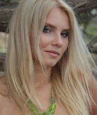Katerina H, blonde, nude, ass, tree, outdoors
