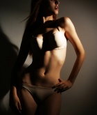 Kira W, blonde, strip, nude, perky, ass, shadows, artsy