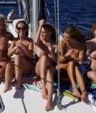 Beckie, Rosie, Sam, Sammi, Sophie, topless, boat
