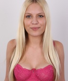 Denisa, blonde, strip, nude, boobs, pose, casting
