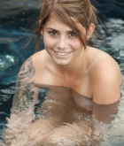 Hailey Leigh, brunette, nude, boobs, hot tub