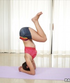 Sofia Rivera, yoga, strip, boobs, stretch