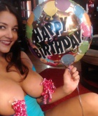 Luna Lynn, boobs, busty, birthday
