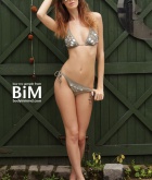 Melissa BodyinMind, brunette, strip, nude, bikini, sunglasses