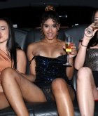 boobs, flash, ass, limo, new year, NYE