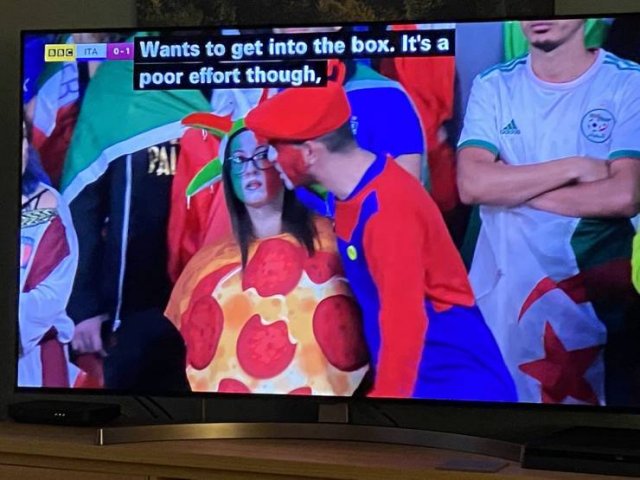 boobs, ass, pizza, soccer, cake