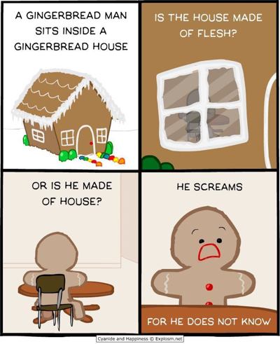gingerbread screams, god damsel