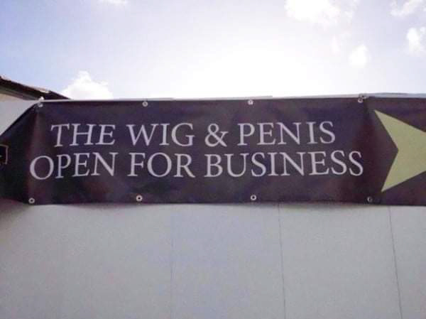 wig and penis, pew pew pew