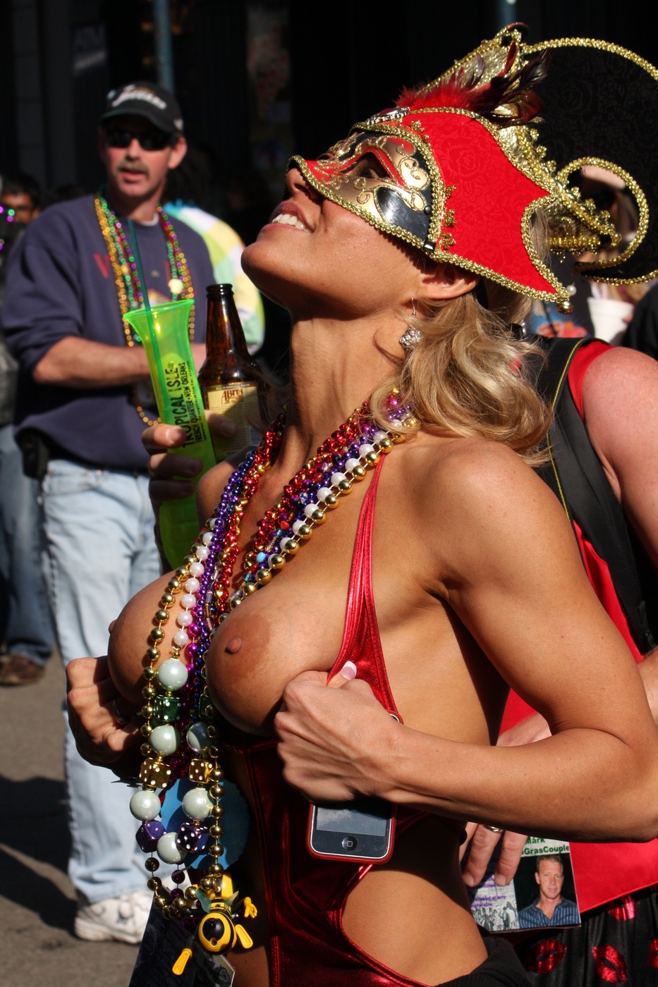 Mardi gras topless