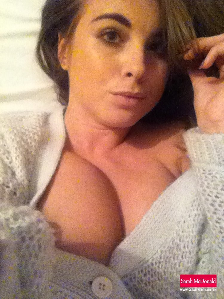 Sarah McDonald, brunette, strip, topless, self, busty