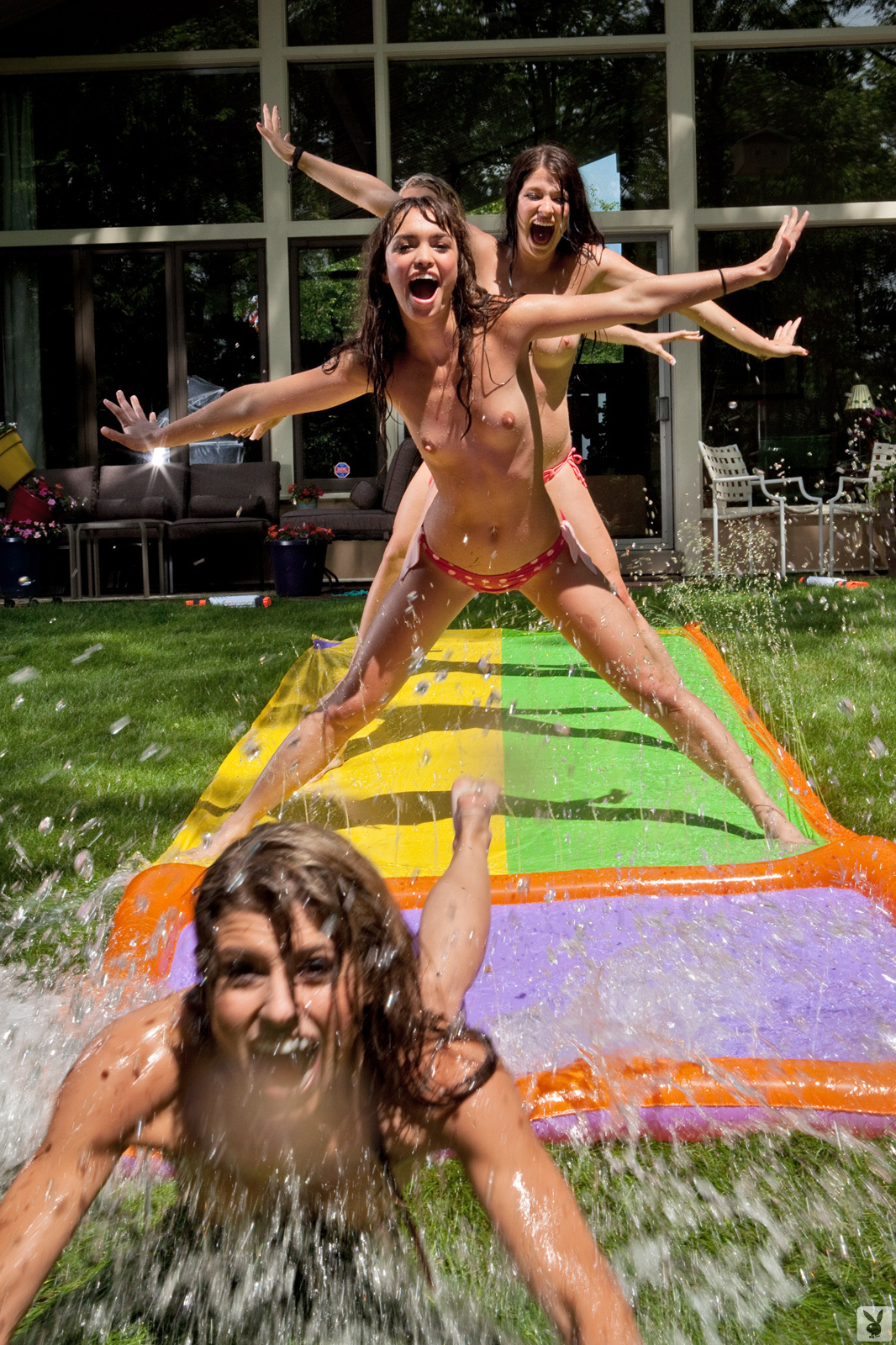 Waterslide nude